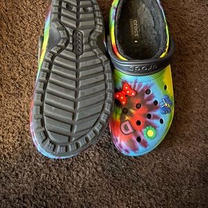 Womens size 11 multicolored Crocs